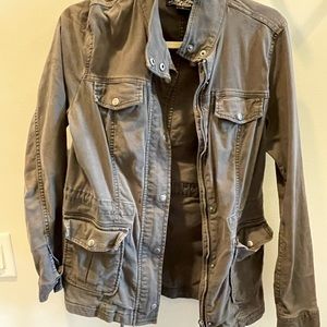 Iucky brand charcoal utility jacket